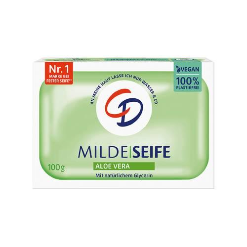 Miniaturka artykułu - CD Milde Aloe Vera Mydło w kostce z gliceryną, 100 g 