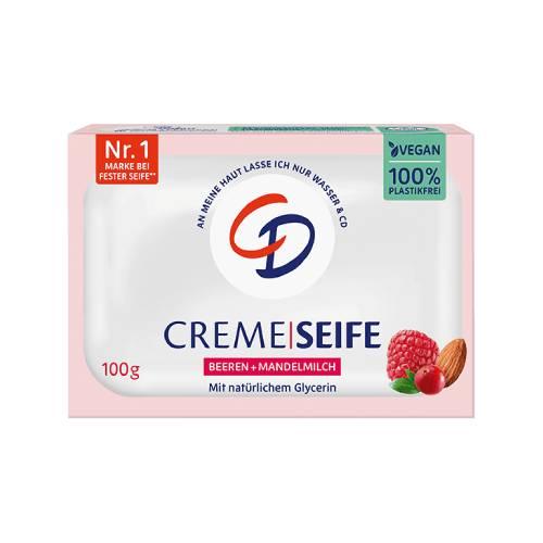 Miniaturka artykułu - CD Creme Mydło w kostce z gliceryną Jagody i Mleczko Migdałowe, 100 g