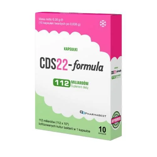 Miniaturka artykułu - CDS22-Formula 112 mld, 10 kaps. - zawiera szczepy kultur bakterii probiotycznych  KR&Oacute;TKA DATA 30.09.2026