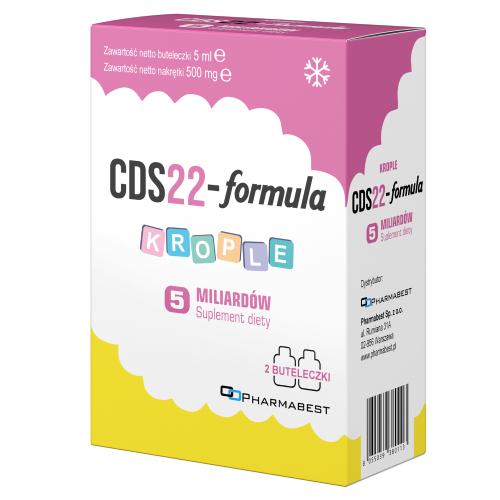 Miniaturka artykułu - CDS22-formula Krople 5 mld liofilizowanych kultur bakterii, 2x5 ml