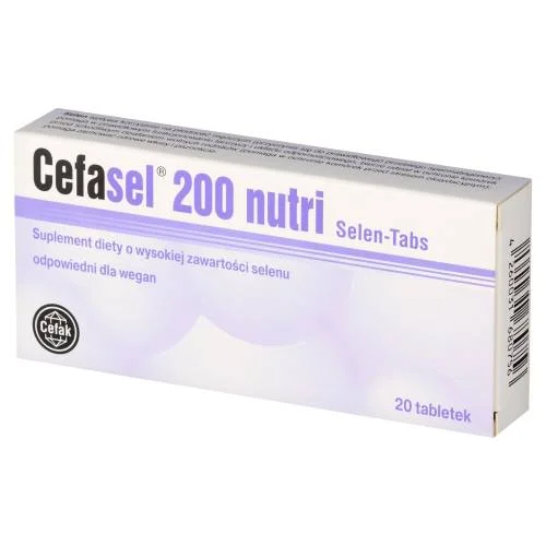 Miniaturka artykułu - CEFASEL 200 Nutri Selen, 20tabl.