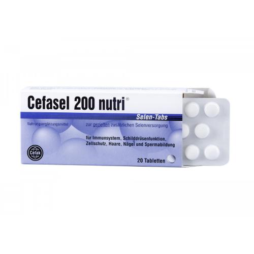 Miniaturka artykułu - CEFASEL 200 Nutri Selen, 20tabl.