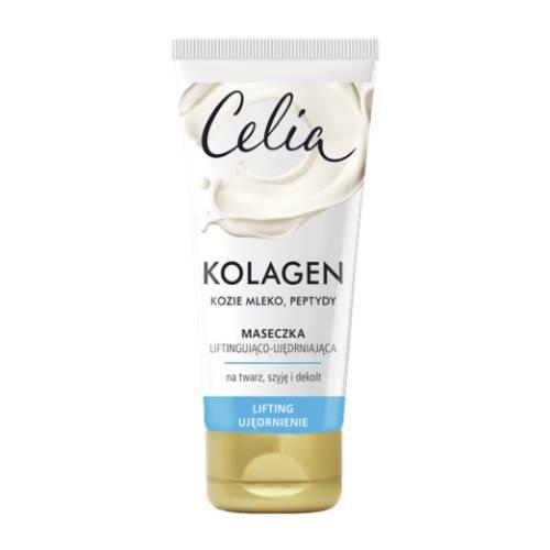 Miniaturka artykułu - CELIA Kolagen Maseczka do twarzy liftingująco-ujędrniająca Kozie Mleko, 60ml