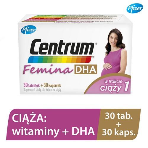 Centrum Femina 1 DHA w trakcie ciąży, 30tab. + 30kaps.