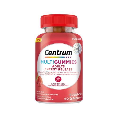 Miniaturka artykułu - Centrum MultiGummies Adults Energy Release żelki dla dorosłych, 60 szt.