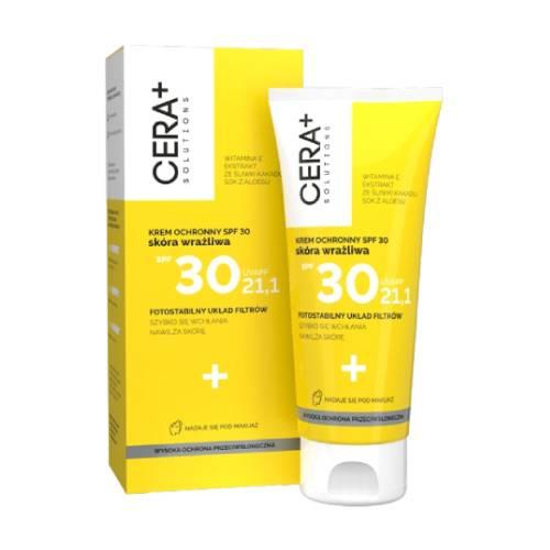 Miniaturka artykułu - CERA+ Solutions Krem ochronny SPF30 skóra wrażliwa, 50ml