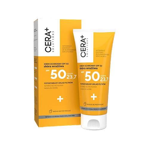 Miniaturka artykułu - CERA+ Solutions Krem ochronny SPF50 skóra wrażliwa, 50ml