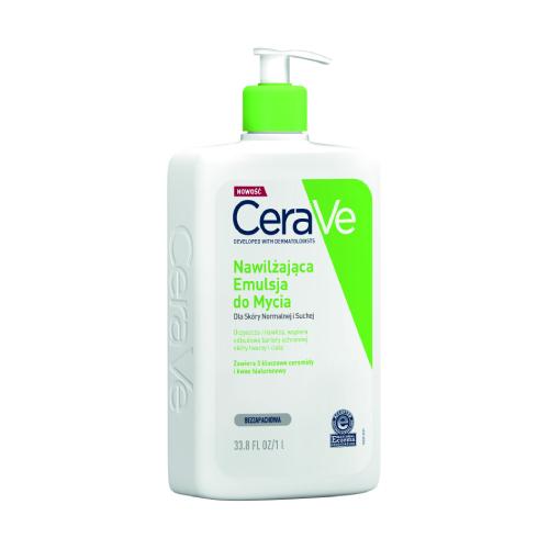 Miniaturka artykułu - CERAVE Hydrating Cleanser Nawilżająca emulsja do mycia dla sk&oacute;ry suchej i normalnej, 1000ml