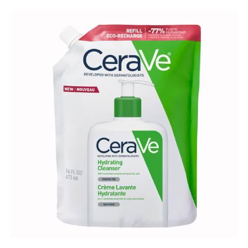 Miniaturka artykułu - CeraVe Nawilżająca emulsja do mycia twarzy Zapas, 473 ml