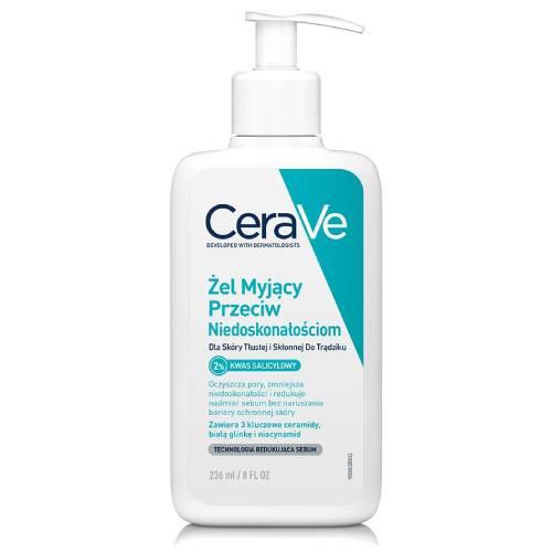 Miniaturka artykułu - CeraVe Żel myjący przeciw niedoskonałościom dla sk&oacute;ry tłustej i skłonnej do trądziku, 473 ml