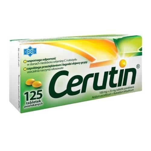 Miniaturka artykułu - CERUTIN - 125 tabletek  BRAK OPAKOWANIA