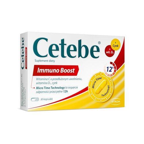 Miniaturka artykułu - Cetebe Immuno Boost, 30 kaps. USZKODZONE OPAKOWANIE TEKTUROWE