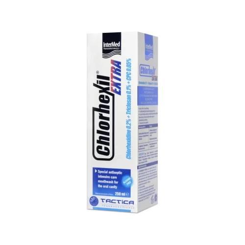 Miniaturka artykułu - Chlorhexil Extra Płyn do płukania jamy ustnej, 250 ml