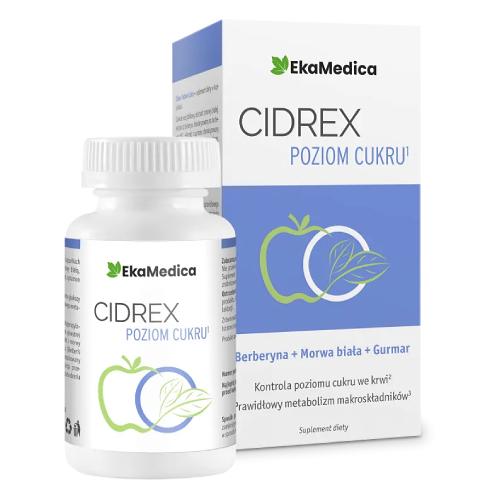 Miniaturka artykułu - Cidrex Poziom Cukru, 60 kaps.