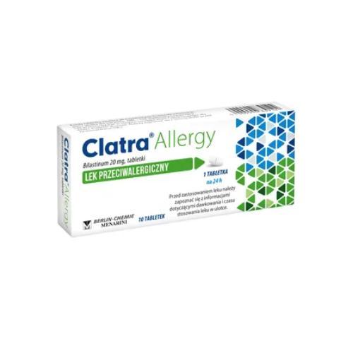 Miniaturka artykułu - CLATRA Allergy 20mg, 10tabl. USZKODZONE OPAKOWANIE TEKTUROWE