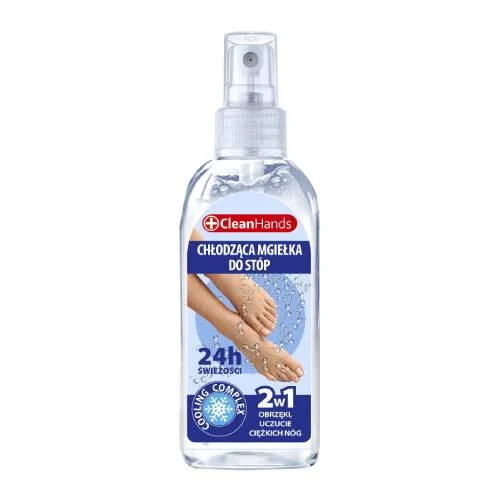 Miniaturka artykułu - CleanHands Chłodząca mgiełka do st&oacute;p, 100 ml