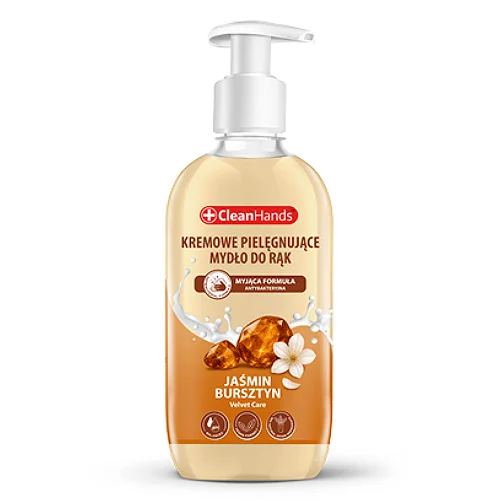 Miniaturka artykułu - CleanHands Kremowe mydło do rąk Jaśmin i Bursztyn, 500 ml