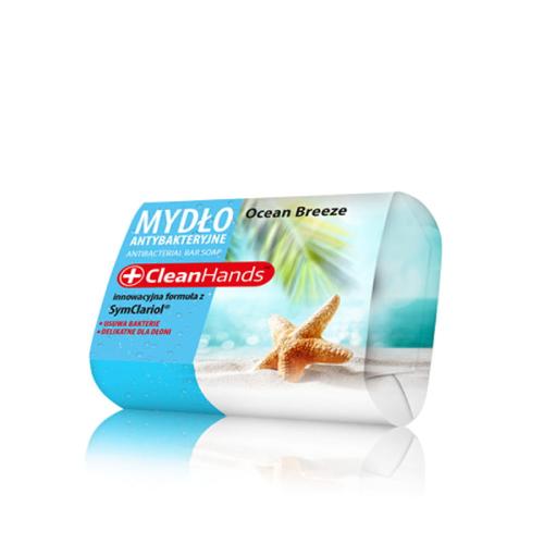 Miniaturka artykułu - CleanHands Antybakteryjne mydło w kostce Ocean Breeze, 90g