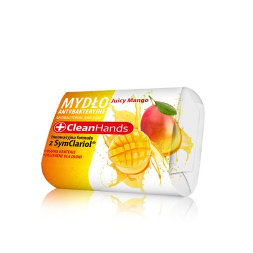 Miniaturka artykułu - CleanHands Antybakteryjne mydło w kostce Juicy Mango, 90g