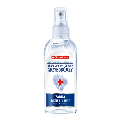 Miniaturka artykułu - CleanHands Grzybob&oacute;jczy spray do st&oacute;p i obuwia, 100 ml