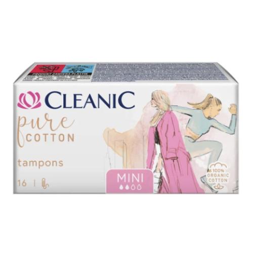 Miniaturka artykułu - Cleanic Pure Cotton Mini Tampony, 16 szt.