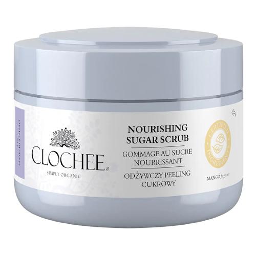 Miniaturka artykułu - CLOCHEE Peeling do ciała cukrowy - pestki malin i masło shea, 250g
