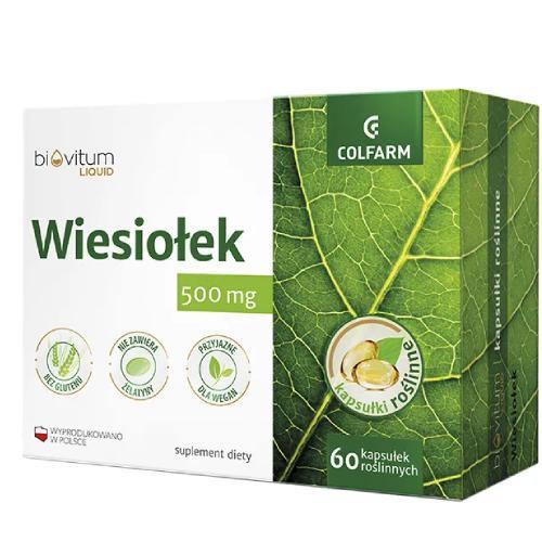 Miniaturka artykułu -  COLFARM Biovitum Liquid Wiesiołek, 60 kapsułek BRAK OPAKOWANIA