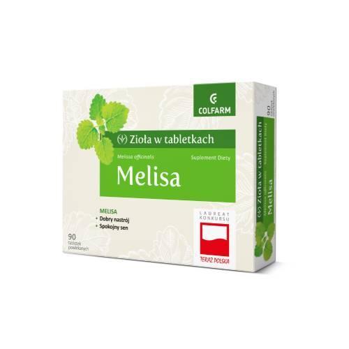 Miniaturka artykułu - COLFARM MELISA - 90 tabletek USZKODZONE OPAKOWANIE TEKTUROWE