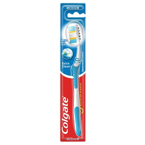 Miniaturka artykułu - Colgate Extra Clean Szczoteczka do zęb&oacute;w średnia, 1 szt.