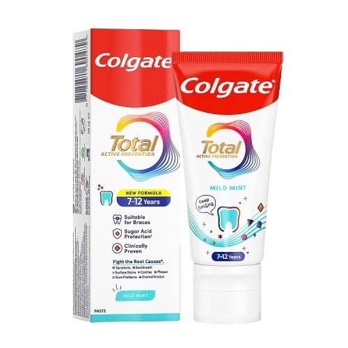 Miniaturka artykułu - Colgate Total Active Prevention Junior Pasta do zęb&oacute;w dla dzieci 7-12 lat, 50 ml