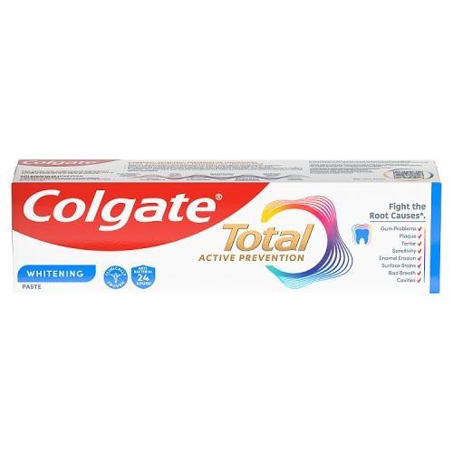 Miniaturka artykułu - Colgate Total Whitening Multiochronna pasta do zęb&oacute;w z fluorem, 75 ml KR&Oacute;TKA DATA 30.09.2026