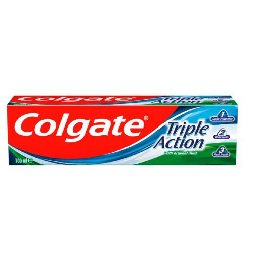 Miniaturka artykułu - COLGATE Triple action Pasta do zęb&oacute;w - 100 ml 