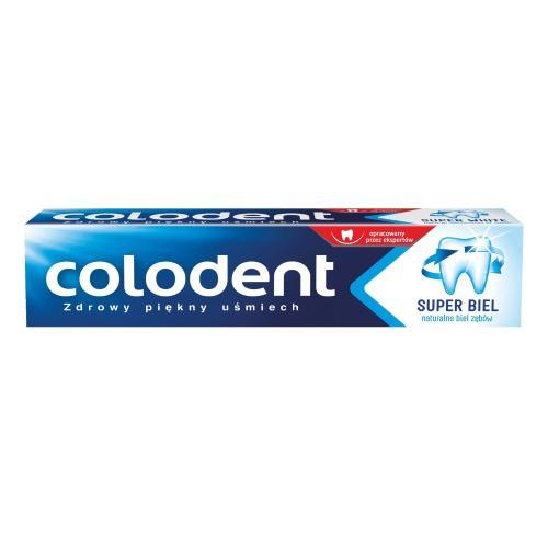 Miniaturka artykułu - COLODENT Super Biel - 100ml USZKODZONE TEKTUROWE OPAKOW.