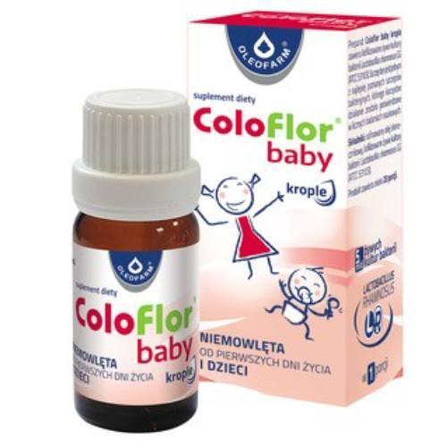 Miniaturka artykułu - Coloflor baby krople doustne, 5 ml KR&Oacute;TKA DATA 30.09.2026