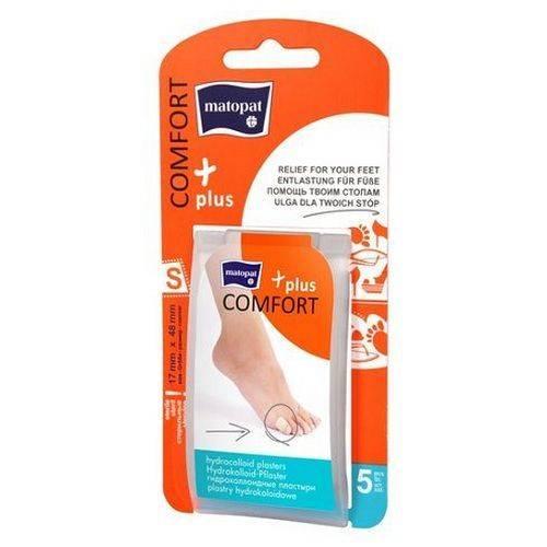 COMFORT PLUS S Plastry na pęcherze 17x48mm, 5 sztuk