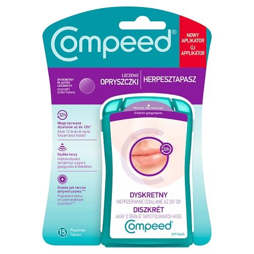 Miniaturka artykułu - Compeed Dyskretny plaster na opryszczkę, 15 szt.