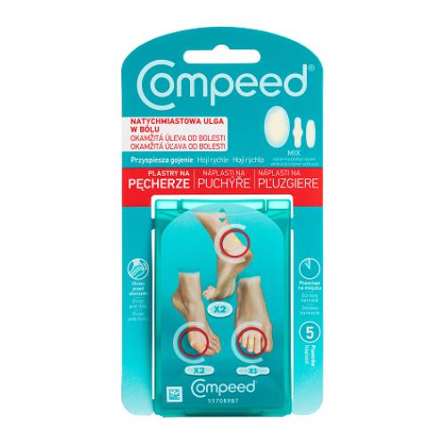 Miniaturka artykułu - Compeed Plastry na pęcherze mix 5 szt.