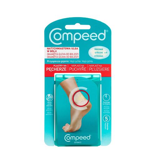 Miniaturka artykułu - Compeed Plastry na pęcherze średnie, 5 szt.