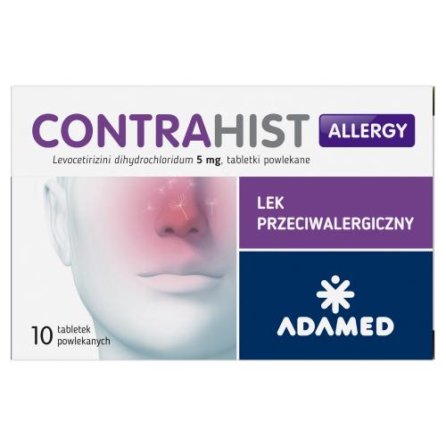 Miniaturka artykułu - CONTRAHIST Allergy 5 mg - 10 tabletek powlekanych 