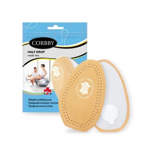 Miniaturka artykułu - CORBBY HALF DROP P&oacute;łwkładki przy płaskostopiu poprzecznym r. 39/40, 2szt.