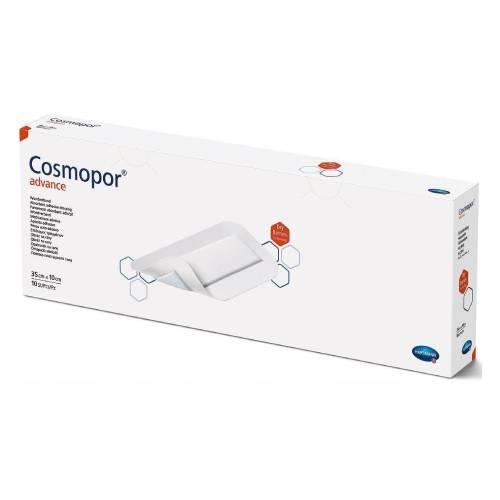 Miniaturka artykułu - COSMOPOR Advance Opatrunek jałowy 35cm x 10cm, 10 sztuk USZKODZONY KARTON