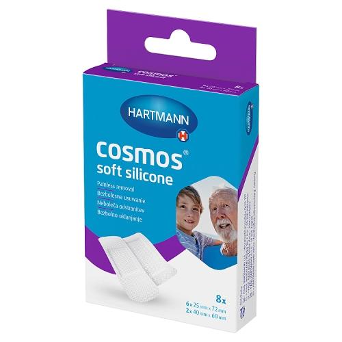Miniaturka artykułu - Cosmos Soft Silicone Plastry z klejem silikonowym, 8 szt.