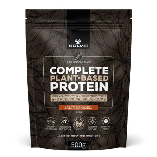 Miniaturka artykułu - Solve Labs Complete Plant-Based Protein Wegańskie białko o smaku słonego karmelu, 500 g