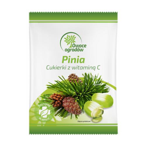 Miniaturka artykułu - Owoce Ogrodów Ziołowe cukierki z witaminą C Pinia, 50g