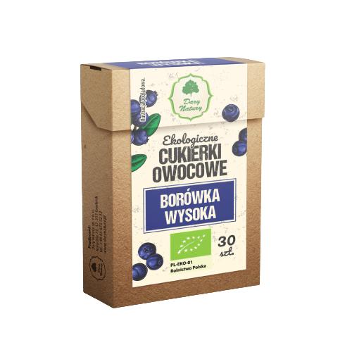 Miniaturka artykułu - DARY NATURY Ekologiczne Cukierki owocowe bor&oacute;wka wysoka, 30szt.