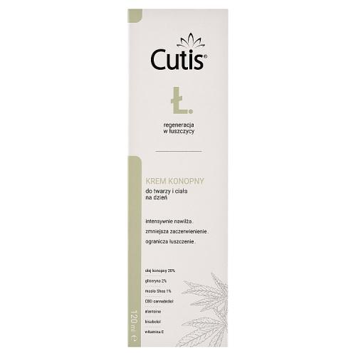 Miniaturka artykułu - CUTIS Ł - ŁUSZCZYCA krem konopny 20% + CBD 120 ml