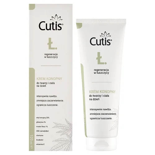 Miniaturka artykułu - CUTIS Ł - ŁUSZCZYCA krem konopny 20% + CBD 120 ml