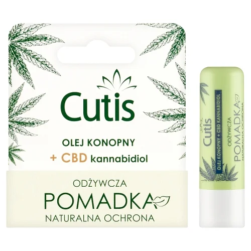 Miniaturka artykułu - CUTIS naturalna pomadka z olejem konopnym i CBD, 5g
