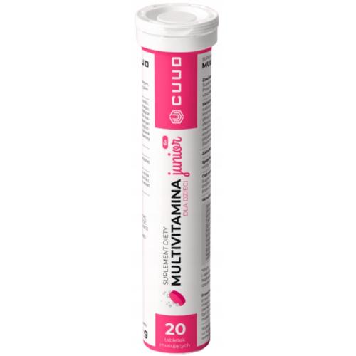 Miniaturka artykułu - CUUD Multivitamina Junior dla dzieci, 20 tabletek musujących