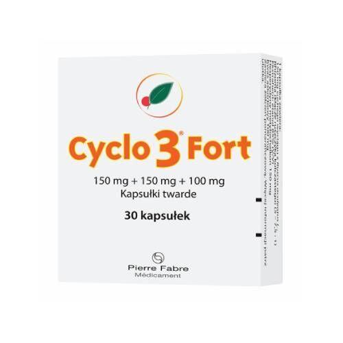 Miniaturka artykułu - Cyclo 3 Fort 150 mg + 150 mg + 100 mg, 30 kapsułek